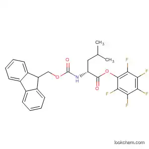Molecular Structure of 184840-63-9 (D-Leucine, N-[(9H-fluoren-9-ylmethoxy)carbonyl]-, pentafluorophenyl
ester)