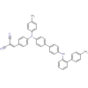 Molecular Structure of 184841-74-5 (Propanedinitrile,
[[4-[(4-methylphenyl)[4'-[(4-methylphenyl)phenylamino][1,1'-biphenyl]-4-yl
]amino]phenyl]methylene]-)
