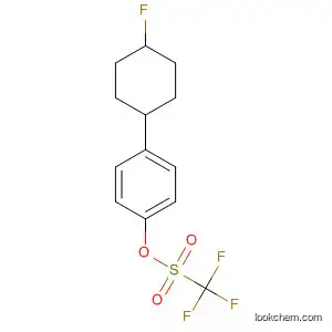 Molecular Structure of 184842-51-1 (Methanesulfonic acid, trifluoro-, 4-(4-fluorocyclohexyl)phenyl ester)