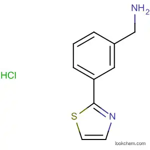 Molecular Structure of 184847-96-9 (Benzenemethanamine, 3-(2-thiazolyl)-, monohydrochloride)