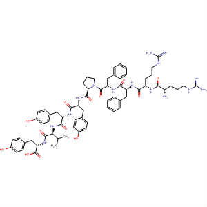 Molecular Structure of 184865-34-7 (L-Tyrosine,
L-arginyl-L-arginyl-L-phenylalanyl-L-phenylalanyl-L-prolyl-L-tyrosyl-L-tyrosyl-
L-valyl-)