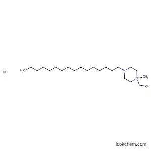 Molecular Structure of 184865-52-9 (Piperazinium, 1-ethyl-4-hexadecyl-1-methyl-, bromide)