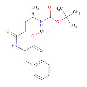 Molecular Structure of 184887-68-1 (L-Phenylalanine,
N-[(2E,4S)-4-[[(1,1-dimethylethoxy)carbonyl]amino]-1-oxo-2-pentenyl]-,
methyl ester)
