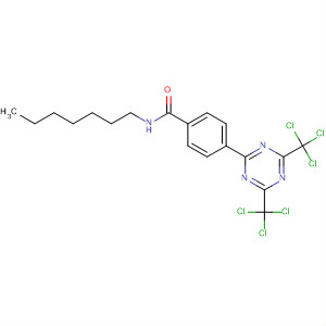 Molecular Structure of 184955-23-5 (Benzamide, 4-[4,6-bis(trichloromethyl)-1,3,5-triazin-2-yl]-N-heptyl-)