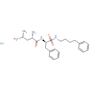 Molecular Structure of 184956-39-6 (L-Phenylalaninamide, D-leucyl-N-(4-phenylbutyl)-, monohydrochloride)