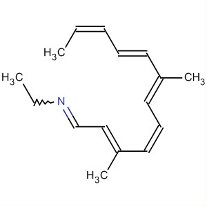 Molecular Structure of 184972-03-0 (Ethanamine,
N-[(2E,4Z,6E,8E,10Z)-3,7-dimethyl-2,4,6,8,10-dodecapentaenylidene]-)