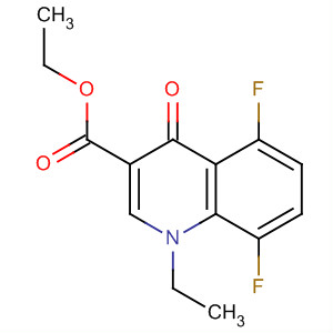 Molecular Structure of 185009-94-3 (3-Quinolinecarboxylic acid, 1-ethyl-5,8-difluoro-1,4-dihydro-4-oxo-, ethyl
ester)