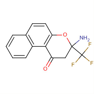 Molecular Structure of 185010-75-7 (1H-Naphtho[2,1-b]pyran-1-one, 3-amino-2,3-dihydro-3-(trifluoromethyl)-)