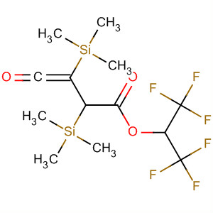 Molecular Structure of 185014-24-8 (3-Butenoic acid, 4-oxo-2,3-bis(trimethylsilyl)-,
2,2,2-trifluoro-1-(trifluoromethyl)ethyl ester)