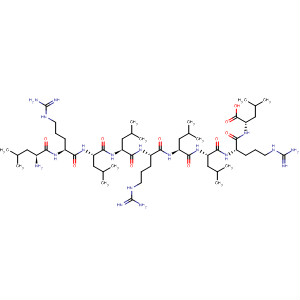 Molecular Structure of 185014-28-2 (L-Leucine,
L-leucyl-L-arginyl-L-leucyl-L-leucyl-L-arginyl-L-leucyl-L-leucyl-L-arginyl-)