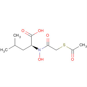 Molecular Structure of 185015-34-3 (L-Leucine, N-[(acetylthio)acetyl]-N-hydroxy-)