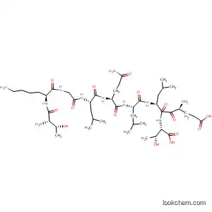 Molecular Structure of 185024-15-1 (L-Threonine,
L-threonyl-L-lysylglycyl-L-leucyl-L-glutaminyl-L-leucyl-L-a-glutamyl-L-leucyl-)