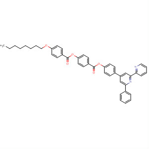 Benzoic acid, 4-(octyloxy)-, 4-[[4-(6-phenyl[2,2'-bipyridin]-4-yl)phenoxy]carbonyl]phenyl ester