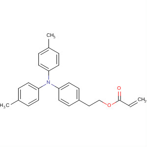 Molecular Structure of 185031-90-7 (2-Propenoic acid, 2-[4-[bis(4-methylphenyl)amino]phenyl]ethyl ester)