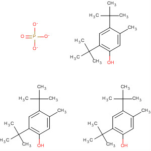 Molecular Structure of 185034-22-4 (Phenol, 2,4-bis(1,1-dimethylethyl)-5-methyl-, phosphate (3:1))