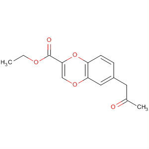 1,4-Benzodioxin-2-carboxylic acid, 2,3-dihydro-6-(2-oxopropyl)-, ethyl ester, (S)-