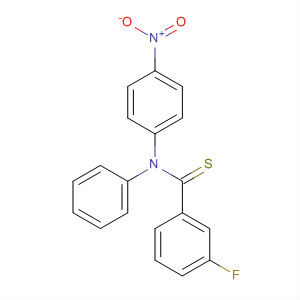 Molecular Structure of 185057-78-7 (Benzenecarbothioamide, 3-fluoro-N-(4-nitrophenyl)-N-phenyl-)
