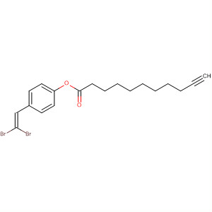 Molecular Structure of 185058-31-5 (10-Undecynoic acid, 4-(2,2-dibromoethenyl)phenyl ester)