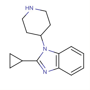 Molecular Structure of 185059-09-0 (1H-Benzimidazole, 2-cyclopropyl-1-(4-piperidinyl)-)