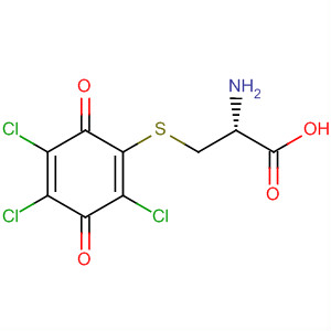 Molecular Structure of 185065-79-6 (L-Cysteine, S-(2,4,5-trichloro-3,6-dioxo-1,4-cyclohexadien-1-yl)-)