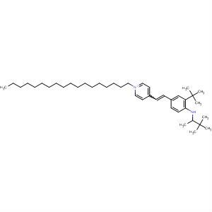 Molecular Structure of 185066-66-4 (Pyridinium,
4-[2-[3-(1,1-dimethylethyl)-4-[(1,1-dimethylethyl)ethylamino]phenyl]ethen
yl]-1-octadecyl-)