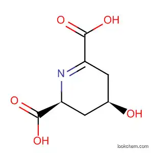 Molecular Structure of 185103-33-7 (2,6-Pyridinedicarboxylic acid, 2,3,4,5-tetrahydro-4-hydroxy-, (2S,4S)-)