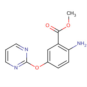 Molecular Structure of 185154-82-9 (Benzoic acid, 2-amino-5-(2-pyrimidinyloxy)-, methyl ester)