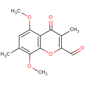 Molecular Structure of 185207-97-0 (4H-1-Benzopyran-2-carboxaldehyde,
5,8-dimethoxy-3,7-dimethyl-4-oxo-)