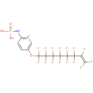 Molecular Structure of 185230-85-7 (Phosphonic acid, [4-[(pentadecafluorooctenyl)oxy]phenyl]-,
monosodium salt)