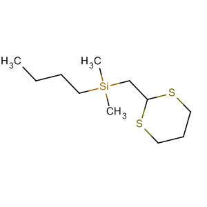 Molecular Structure of 185418-47-7 (Silane, butyl(1,3-dithian-2-ylmethyl)dimethyl-)