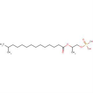 Molecular Structure of 185421-26-5 (Tetradecanoic acid, 13-methyl-,
1-[(phosphonooxy)methyl]-1,2-ethanediyl ester)