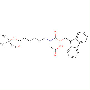 Molecular Structure of 185426-32-8 (Hexanoic acid,
6-[(carboxymethyl)[(9H-fluoren-9-ylmethoxy)carbonyl]amino]-,
1-(1,1-dimethylethyl) ester)