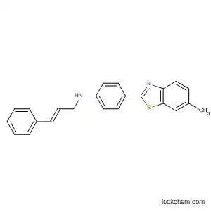 Molecular Structure of 185430-79-9 (Benzenamine, 4-(6-methyl-2-benzothiazolyl)-N-(3-phenyl-2-propenyl)-,
(E)-)
