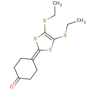 Molecular Structure of 185432-69-3 (Cyclohexanone, 4-[4,5-bis(ethylthio)-1,3-dithiol-2-ylidene]-)