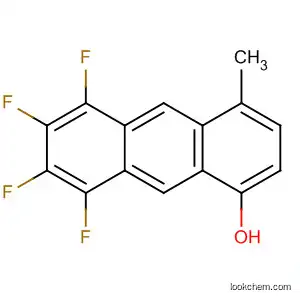 Molecular Structure of 185432-95-5 (1-Anthracenol, 5,6,7,8-tetrafluoro-4-methyl-)