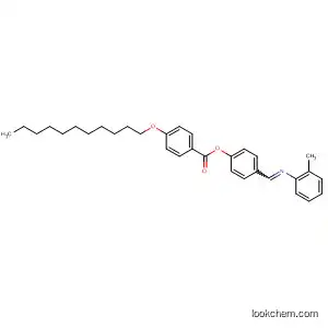 Molecular Structure of 185453-01-4 (Benzoic acid, 4-(undecyloxy)-, 4-[[(2-methylphenyl)imino]methyl]phenyl
ester, (E)-)