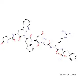 Molecular Structure of 185453-85-4 (L-Phenylalaninamide,
5-oxo-L-prolyl-L-tryptophyl-L-phenylalanyl-L-asparaginylglycyl-L-arginyl-)