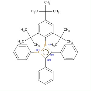 Molecular Structure of 185566-36-3 (1,2-Diphosphete,
1,2-dihydro-1,3,4-triphenyl-2-[2,4,6-tris(1,1-dimethylethyl)phenyl]-, trans-)
