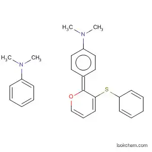 Molecular Structure of 188738-89-8 (Benzenamine,
4,4'-(3,6-dihydro-6-phenyl-2H-thiopyran-2-ylidene)bis[N,N-dimethyl-)