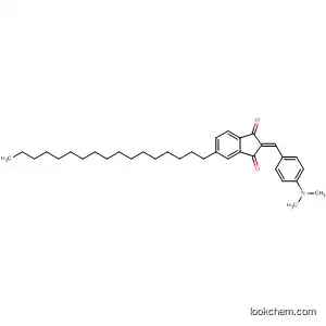 Molecular Structure of 188740-34-3 (1H-Indene-1,3(2H)-dione,
2-[[4-(dimethylamino)phenyl]methylene]-5-heptadecyl-, (Z)-)