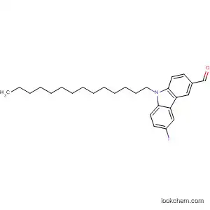 Molecular Structure of 188740-69-4 (9H-Carbazole-3-carboxaldehyde, 6-iodo-9-tetradecyl-)