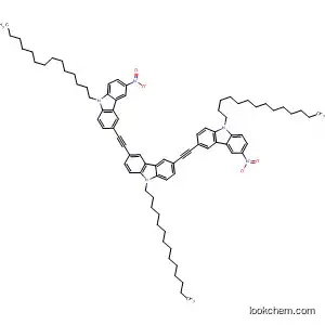 Molecular Structure of 188740-75-2 (9H-Carbazole,
3,6-bis[(6-nitro-9-tetradecyl-9H-carbazol-3-yl)ethynyl]-9-tetradecyl-)