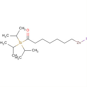 Molecular Structure of 188743-52-4 (Zinc, iodo[7-oxo-7-[tris(1-methylethyl)silyl]heptyl]-)