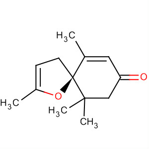 Molecular Structure of 188745-87-1 (1-Oxaspiro[4.5]deca-2,6-dien-8-one, 2,6,10,10-tetramethyl-, (5R)-)