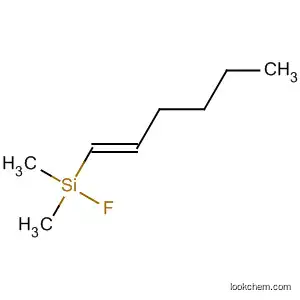 Molecular Structure of 188762-04-1 (Silane, fluoro-(1E)-1-hexenyldimethyl-)