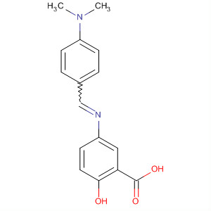 Molecular Structure of 188771-77-9 (Benzoic acid,
5-[[[4-(dimethylamino)phenyl]methylene]amino]-2-hydroxy-)