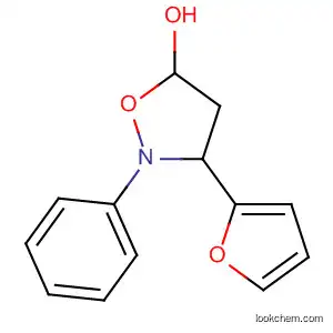 Molecular Structure of 189255-05-8 (5-Isoxazolidinol, 3-(2-furanyl)-2-phenyl-)