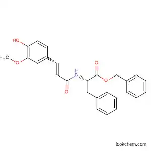 Molecular Structure of 189263-02-3 (L-Phenylalanine, N-[3-(4-hydroxy-3-methoxyphenyl)-1-oxo-2-propenyl]-,
phenylmethyl ester)