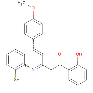 4-Penten-1-one, 1-(2-hydroxyphenyl)-3-[(2-mercaptophenyl)imino]-5-(4-methoxyphenyl)-
