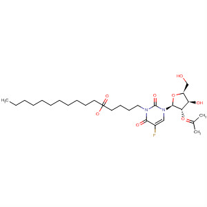Molecular Structure of 189275-16-9 (Uridine, 5-fluoro-2',3'-O-(1-methylethylidene)-, 5'-hexadecanoate)